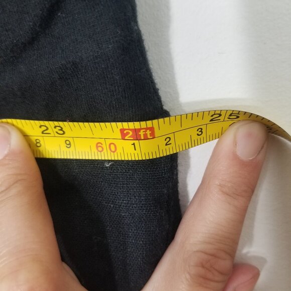 Old Navy Maternity Black Drawstring Linen Blend Wide Legged Pants Pockets XL Mat - Picture 10 of 11